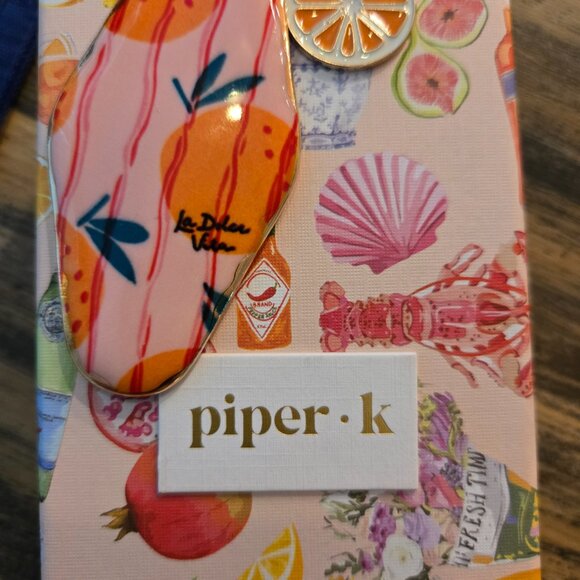 Coach Oranges Wristlet with Piper K Oranges Bag Charm/ Keychain - Picture 5 of 6